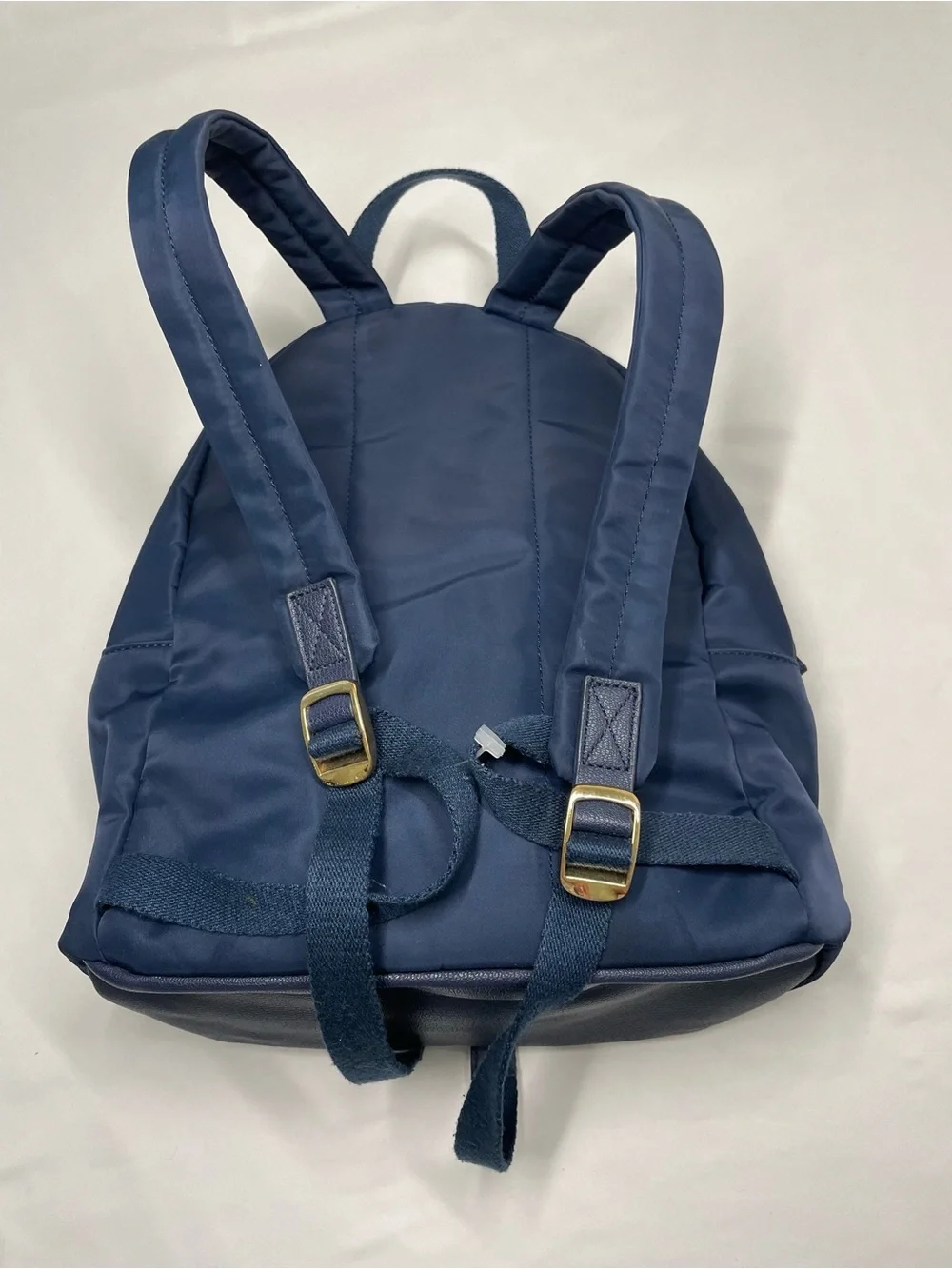 Tommy Hilfiger Navy Mini Backpack TH Logo Nylon Travel Bag